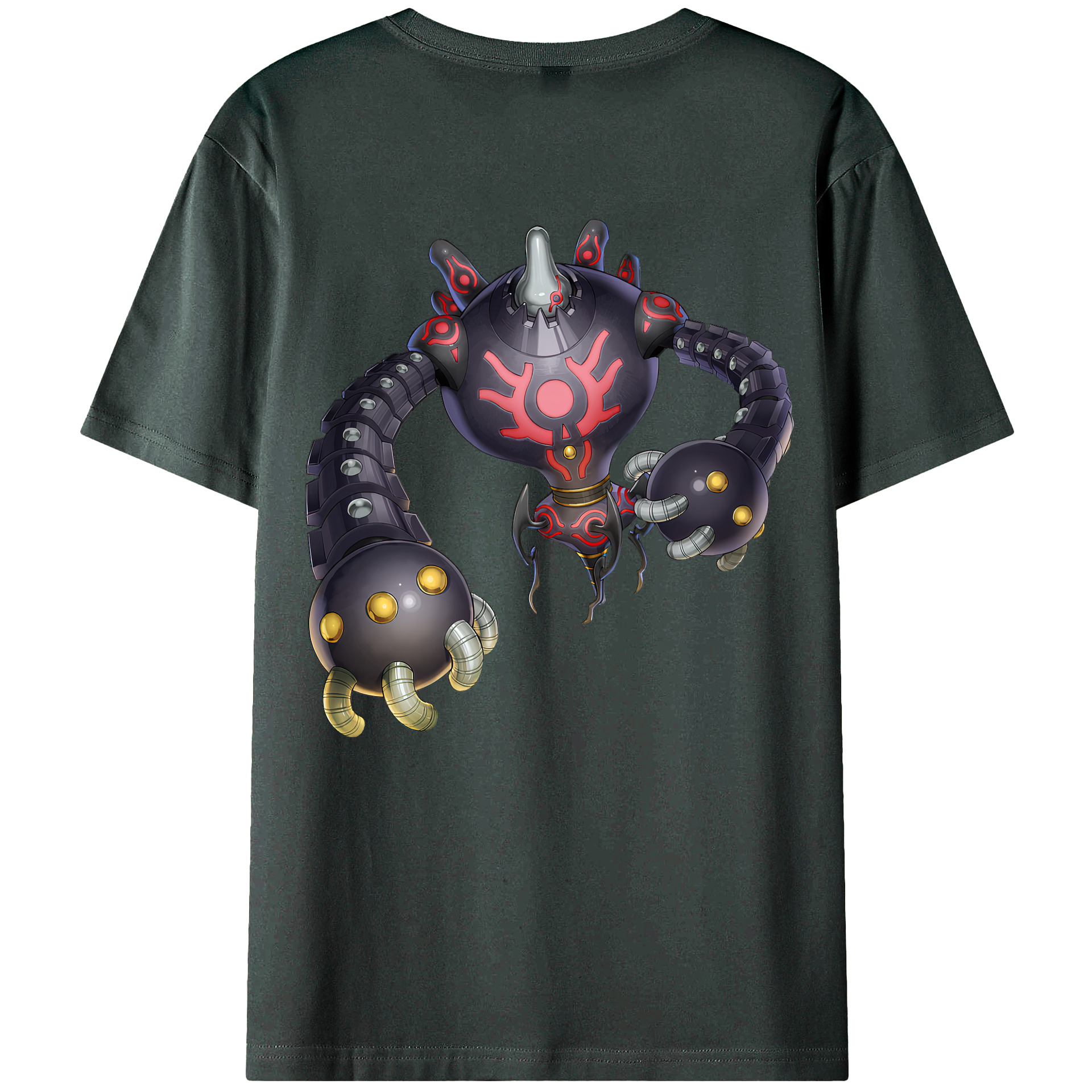 （画像用） 遊☆戯☆王 Yu-Gi-Oh! 綿100％ メンズ半袖Tシャツ（バックプリント） 通気性